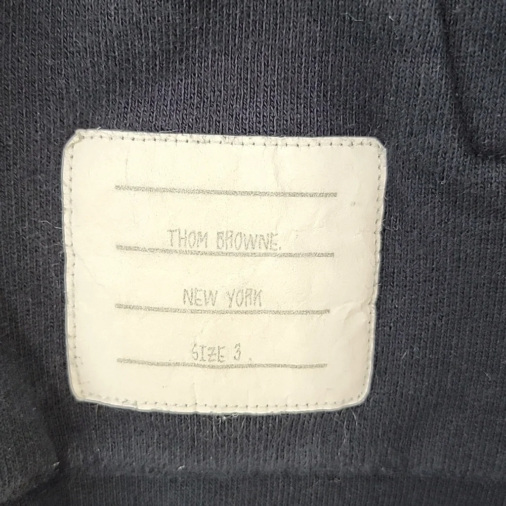 Thom Browne men's stripe hoodie cettire navy blue size 3 - Picture 12 of 15